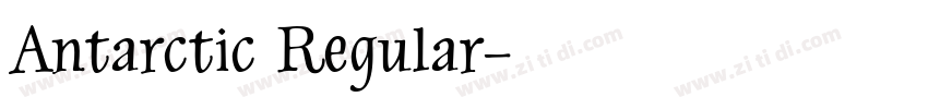 Antarctic Regular字体转换